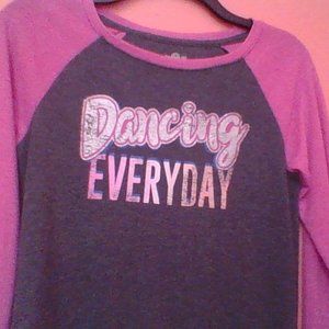 Pink and Gray Dancing Everyday sweater